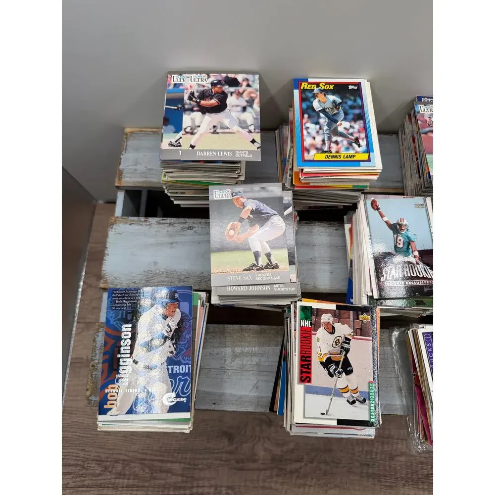 Huge Sport Trading Card Lot-Baseball Football Hockey Basketball Topps Upper Deck